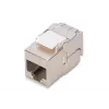 Keystone-module Digitus CAT 6A RJ-45 afgeschermd zilver 1 stk.