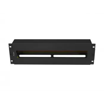 Kabelmanagementpaneel Lanberg AK-VDP103-B staal zwart 482,5 mm