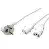 ROLINE 19.08.1023 netsnoer wit 2 m CEE7/7 IEC C13 (19.08.1023)