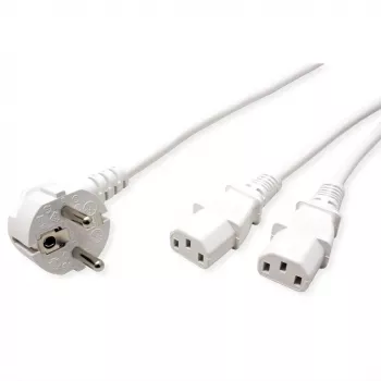 ROLINE 19.08.1023 netsnoer wit 2 m CEE7/7 IEC C13 (19.08.1023)