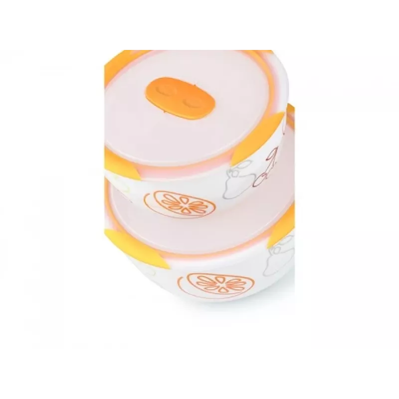 Saladekom Oursson BS4781RC/OR rond keramiek 2 stuks