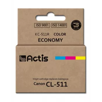 Actis KC-511R inkt (vervanging voor Canon CL-511; Standaard; 12 ml; kleur: cyaan, magenta, geel)
