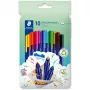Viltstift Staedtler 323 C10 — assorti kleuren, 10 kleuren, 1 mm punt