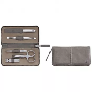 ZWILLING 97445-005-0 Manicure-pedicure cadeauset roestvrij staal taupe 5 accessoires