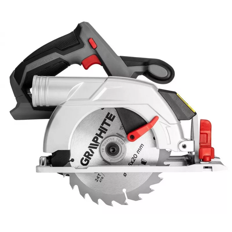 Graphite 58G023 handcirkelzaag, 16,5 cm, grijs, rood, zilver, 4200 t/min