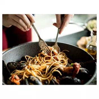 Wok Ballarini 75002-815-0 rond antraciet 30 cm, aluminium, 6-laags graniet/titanium antiaanbaklaag