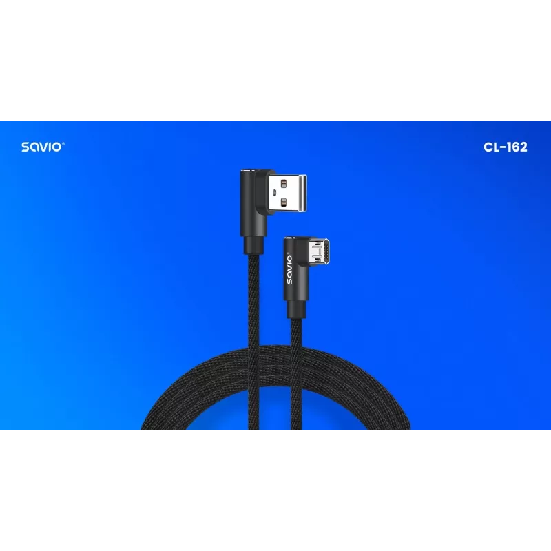 SAVIO CL-162 mobiele-telefoonkabel zwart