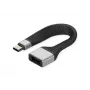ROLINE USB 3.2 Gen 2 siliconenkabel, C-A, ST/BU, 10Gbit/s, Emark, zwart, 11 cm (11.02.9016)