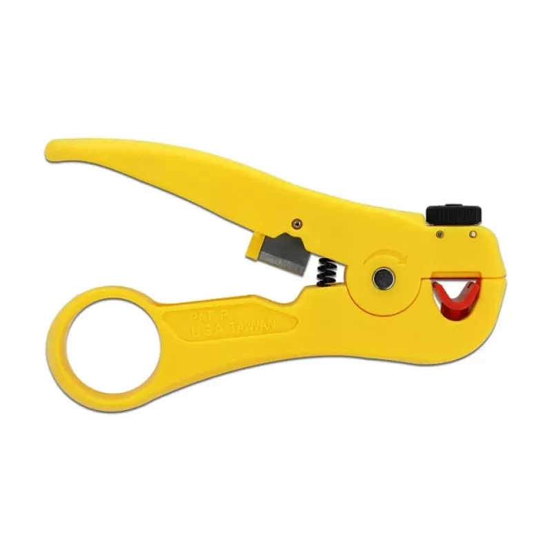 DELOCK 86478 kabelstripper — strijcapaciteit 3,5–9 mm, lengte 111 mm, geel