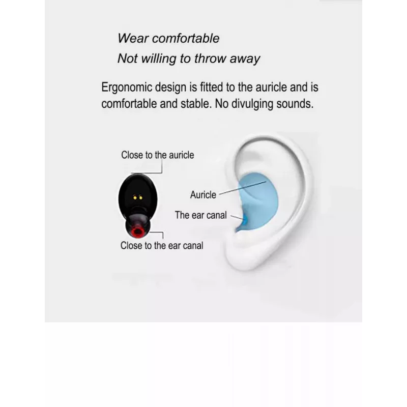 Earbuds V.Silencer Ture Wireless Earbuds zwart/rood
