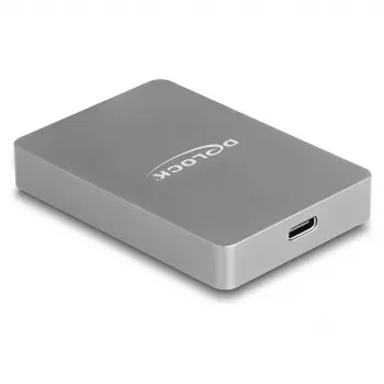 DeLOCK USB Type-C kaartlezer CFexpress XQD aluminium grijs 10000 Mbit/s