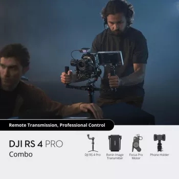 Handcamera-stabilisator DJI RS 4 Pro zwart koolstofvezel 360°-panorama