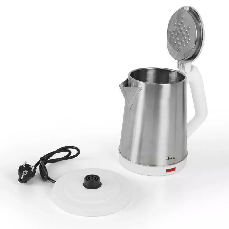 Jata JEHA1723 waterkoker, 2 l, 1500 W, roestvrij staal, wit