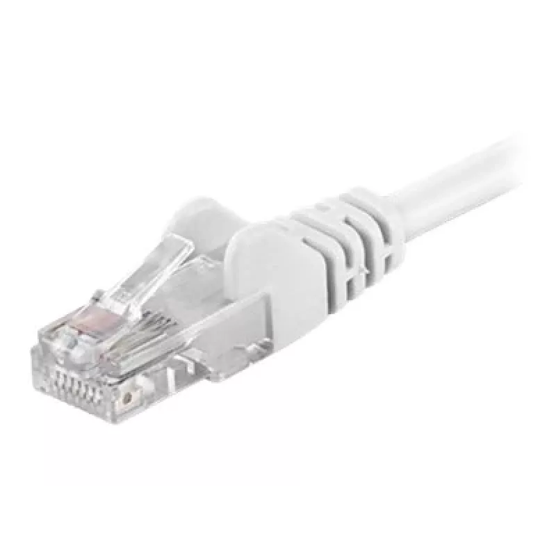 Wentronic Goobay CAT 5e patchkabel, U/UTP, Wit, 0,25 m - CCA-kopermengsel (68614)