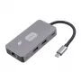 TB-adapter hub USB-C (7-in-1) HDMI USB SD/TF RJ45 (2500 Mbit/s) PD