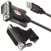 UNITEK Y-105A seriële kabel zwart 1,5 m USB Type-A DB-9