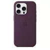 Apple iPhone 16 Pro siliconen case met MagSafe - pruim