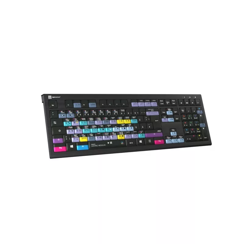 Logickeyboard ASTRA 2 DaVinci Resolve toetsenbord LKB-RESB-A2PC-DE, USB, QWERTZ Duits (DE), pc, zwart