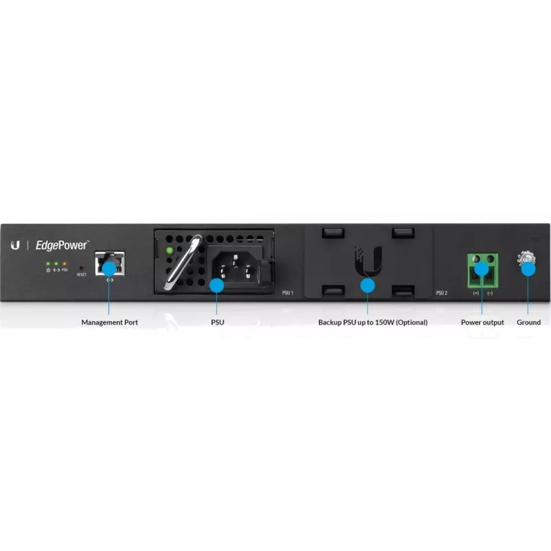 Voeding UBIQUITI EP-54V-150W 150 W, AC 100–240 V, 50–60 Hz, zwart