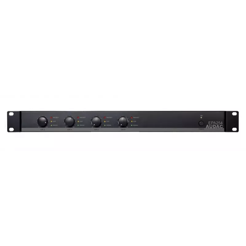 AUDAC EPA254 audioversterker, 4,0 kanalen, zwart