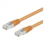 Wentronic Goobay CAT 5e patchkabel, F/UTP, oranje, 0,25 m - CCA koper-mix (93455)