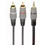 KABEL AUDIO 3.5MM NAAR 2RCA 2.5M/GOLD CCA-352-2.5M GEMBIRD