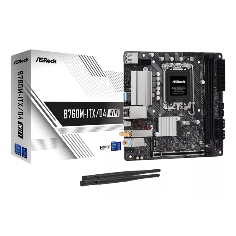 Moederbord ASRock B760M-ITX/D4 WiFi Intel B760 LGA 1700 mini ITX