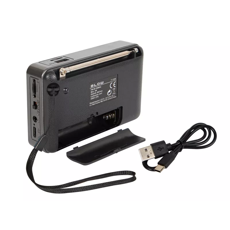 Draagbare analoge AM/FM-Bluetooth-radio BLOW RA18 met FM-tuner en Bluetooth-connectiviteit