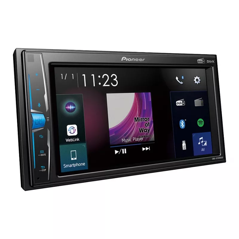 Car Media Receiver Pioneer DMH-A3300DAB zwart Bluetooth 2 DIN 50W