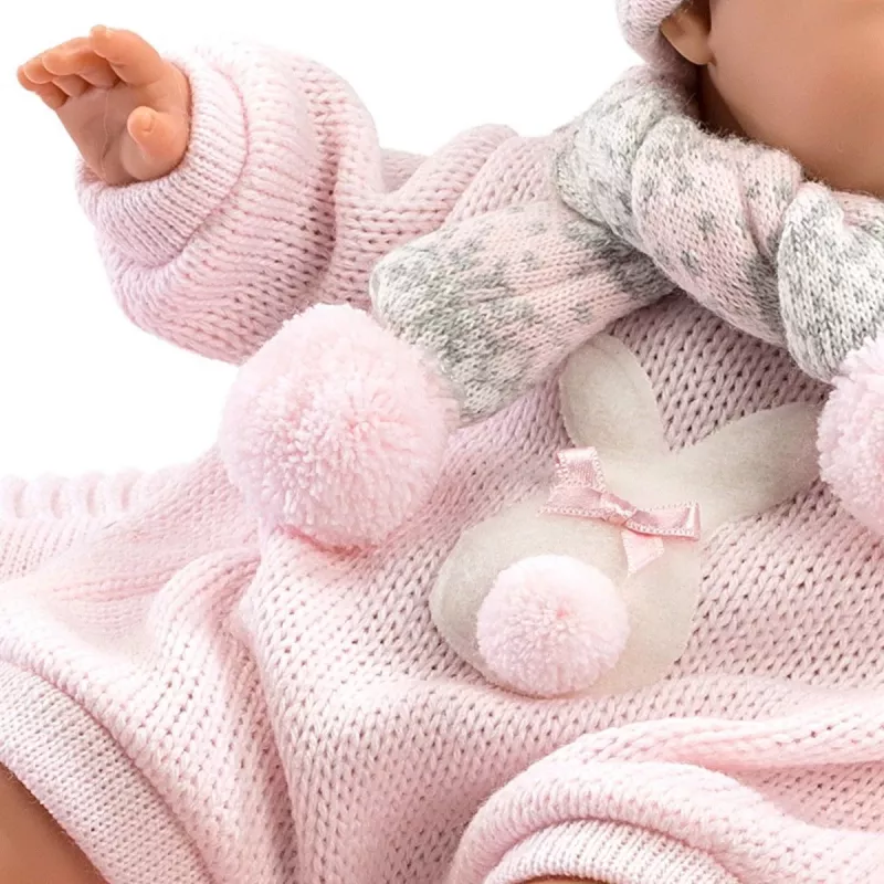 Llorens huilpop 38938 Made of Roses, 38 cm levensechte babypop