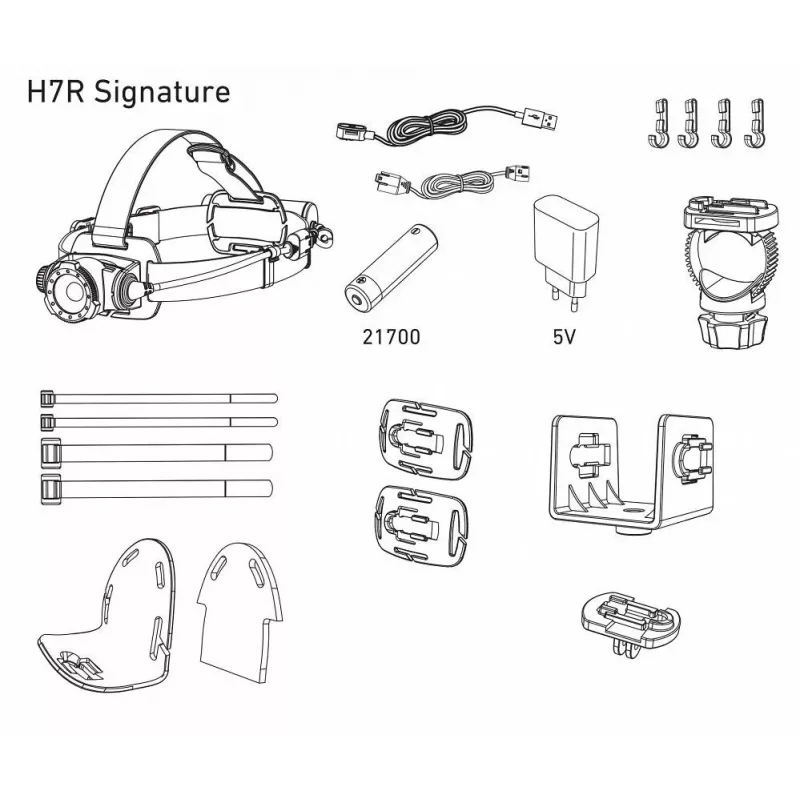 Ledlenser H7R Signature zwart hoofdlamp