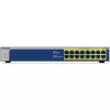 NETGEAR GS516PP unmanaged Gigabit Ethernet (10/100/1000) Power over Ethernet (PoE) blauw, grijs
