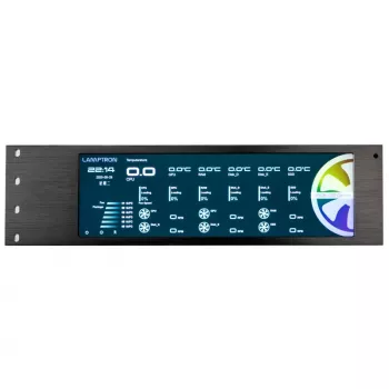 Lamptron CU135 Fan Controller + RGB Controller met display, ARGB - zwart