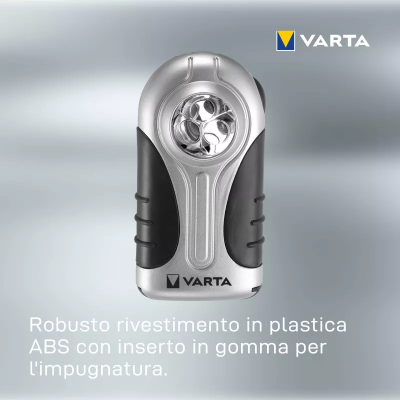 Handlamp Varta 16647 zwart zilver