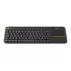 Logitech Wireless Touch Keyboard K400 Plus - toetsenbord - met touchpad - draadloos - 2,4 GHz - België - zwart