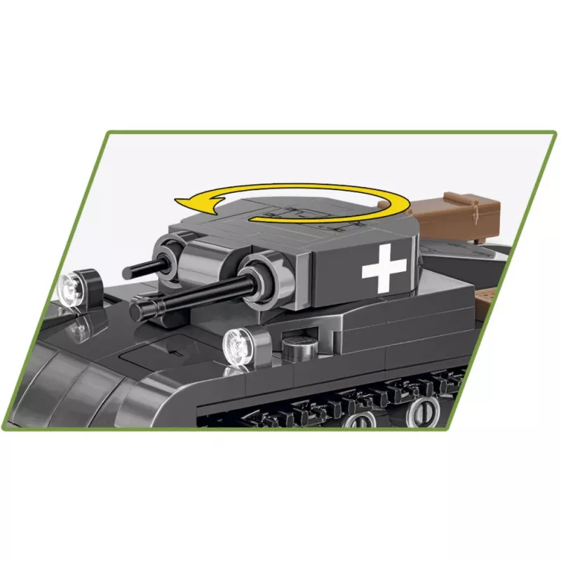 Bouwset Cobi Panzer II Ausf. A — 250 onderdelen, zwart