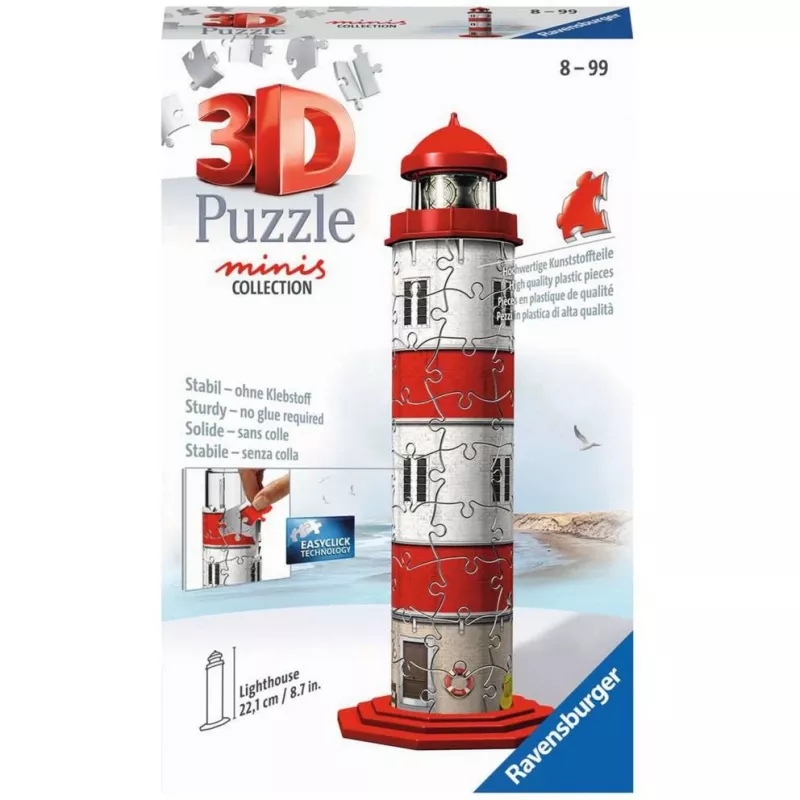 Puzzel 54 elementen 3D mini vuurtoren