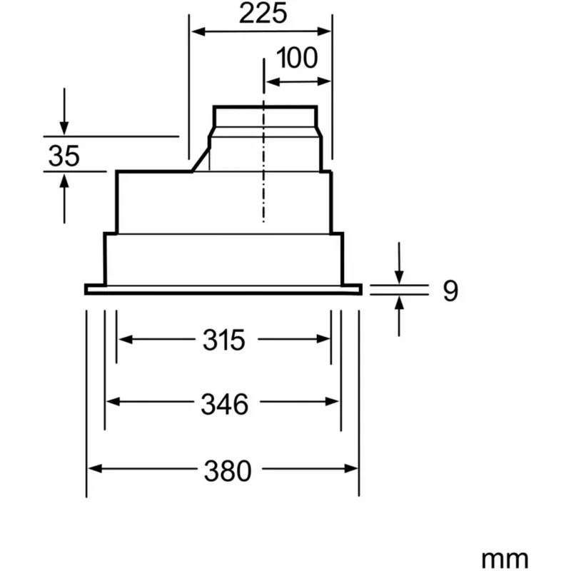 Siemens iQ300 LB55565 afzuigkap onderbouw RVS 590 m³/h