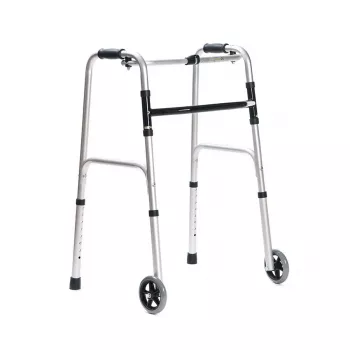 Rollator MDH PPC014 met wielen en in hoogte verstelbaar, lichtgewicht mobiliteitshulpmiddel
