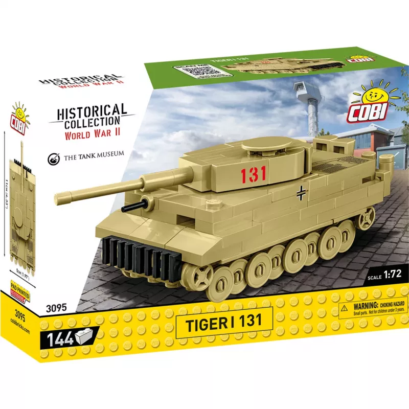 Bouwset Cobi Tiger I 131 — 144 onderdelen, aanbevolen leeftijd 6+, groen