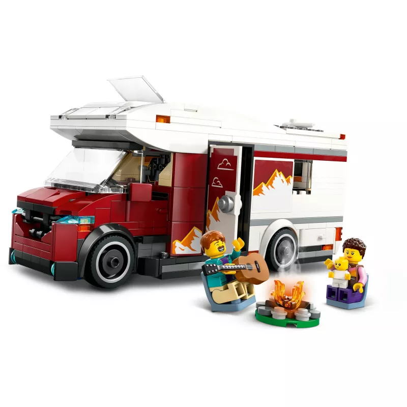Constructiespeelgoed LEGO City avontuurcamper 60454, 385 onderdelen, hoogte 80 mm, voor kinderen vanaf 6 jaar