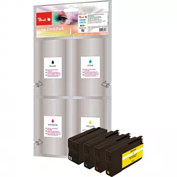 Peach 319117 inktpatroon 4 stuks hoge (XL) capaciteit zwart, cyaan, magenta, geel