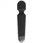 Clitoris-massageapparaat Erolab Wand-M zwart — oplaadbaar, waterdicht