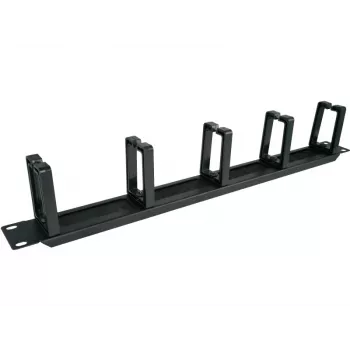 Alantec PK048 1U 19 kabelorganizer met geborstelde doorvoer, 5 kunststofhouders