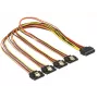 SATA-kabel DeLOCK 60158 0,5m SATA 15-pins 4 x SATA 15-pins meerkleurig