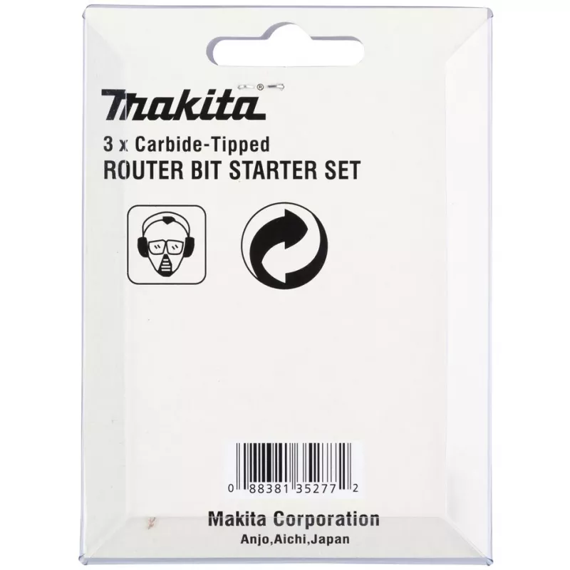 Makita freesbitset - 3 stuks - voor Makita DRT50Z