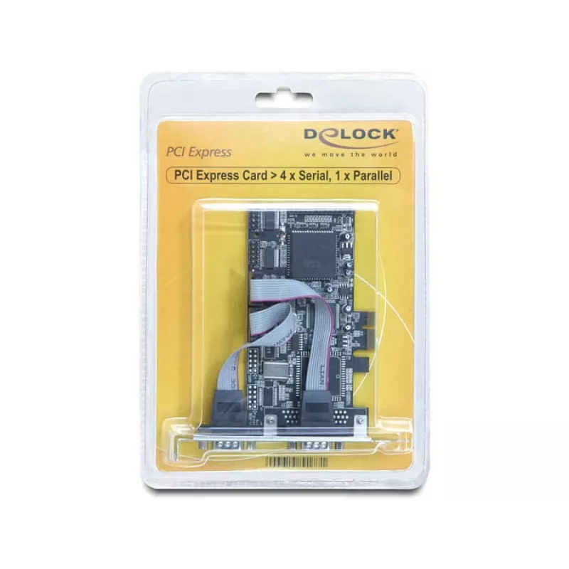 PCI Express-kaart DeLOCK 89177 4 x serieel 1 x parallel