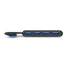 USB-hub Port Designs 900121 USB 3.2 Gen 1 Type-A 5000 Mbit/s zwart