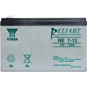 Verzegelde lood-accu Yuasa RE7-12 12V 7Ah AGM voor back-up- en stroomvoorzieningssystemen