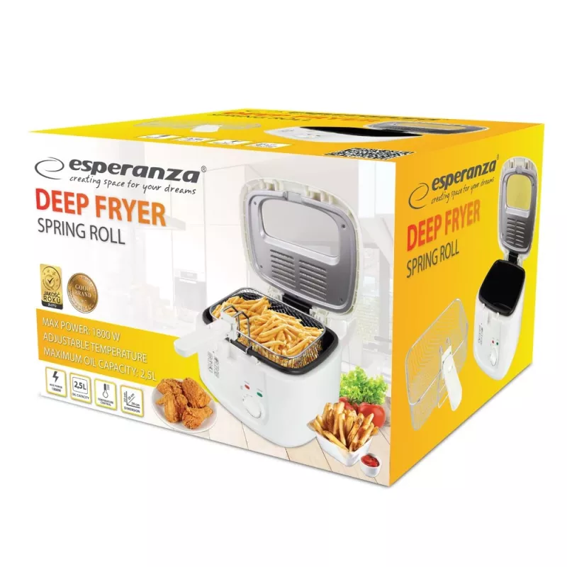Esperanza EKG012 friteuse 2,5L, wit